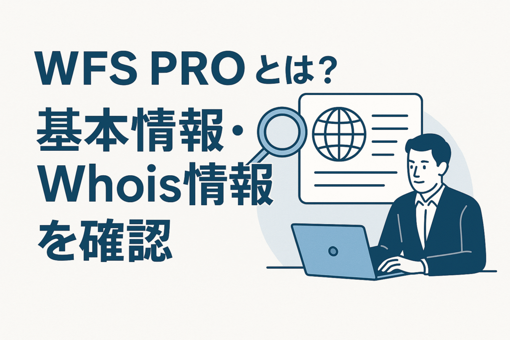 WFS PROとは？基本情報・Whois情報を確認