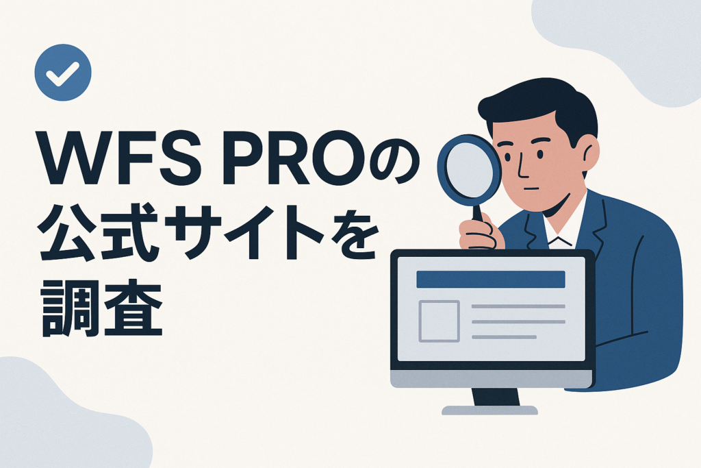 WFS PROの公式サイトを調査