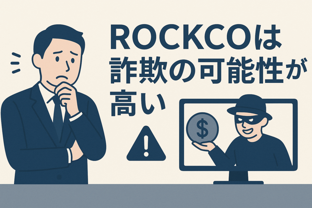 ROCKCOは詐欺の可能性が高い