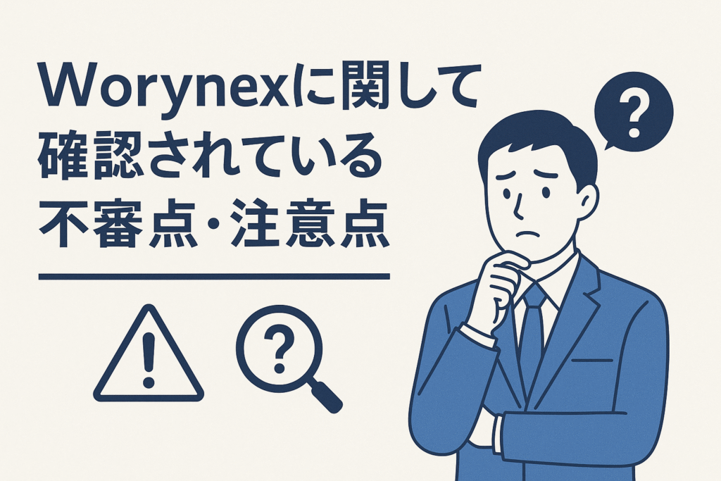 Worynexに関して確認されている不審点・注意点