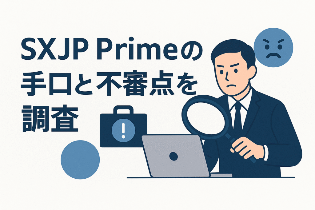 SXJP Primeの手口と不審点を調査