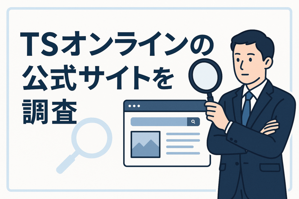 TSオンラインの公式サイトを調査