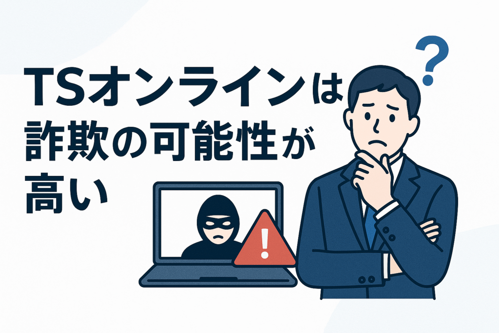 TSオンラインは詐欺の可能性が高い
