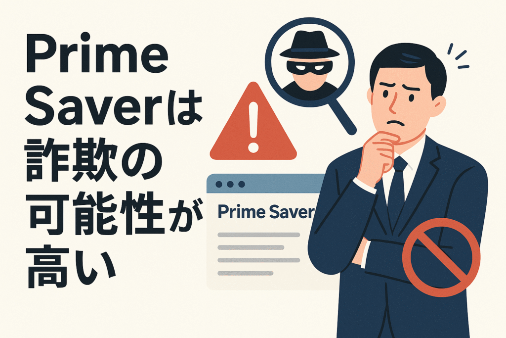 Prime Saverは詐欺の可能性が高い