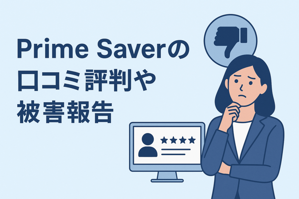Prime Saverの口コミ評判や被害報告