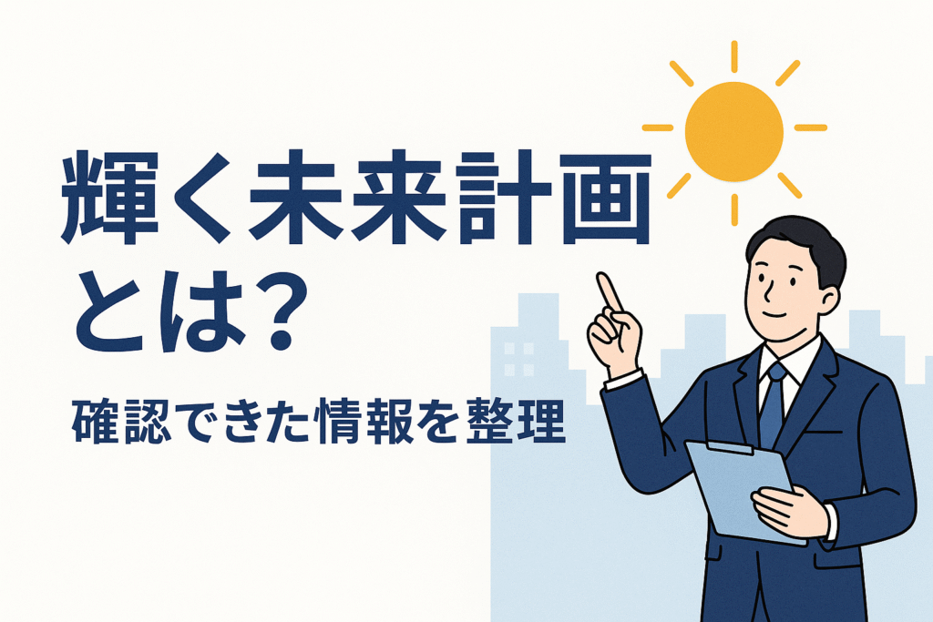 輝く未来計画とは？確認できた情報を整理