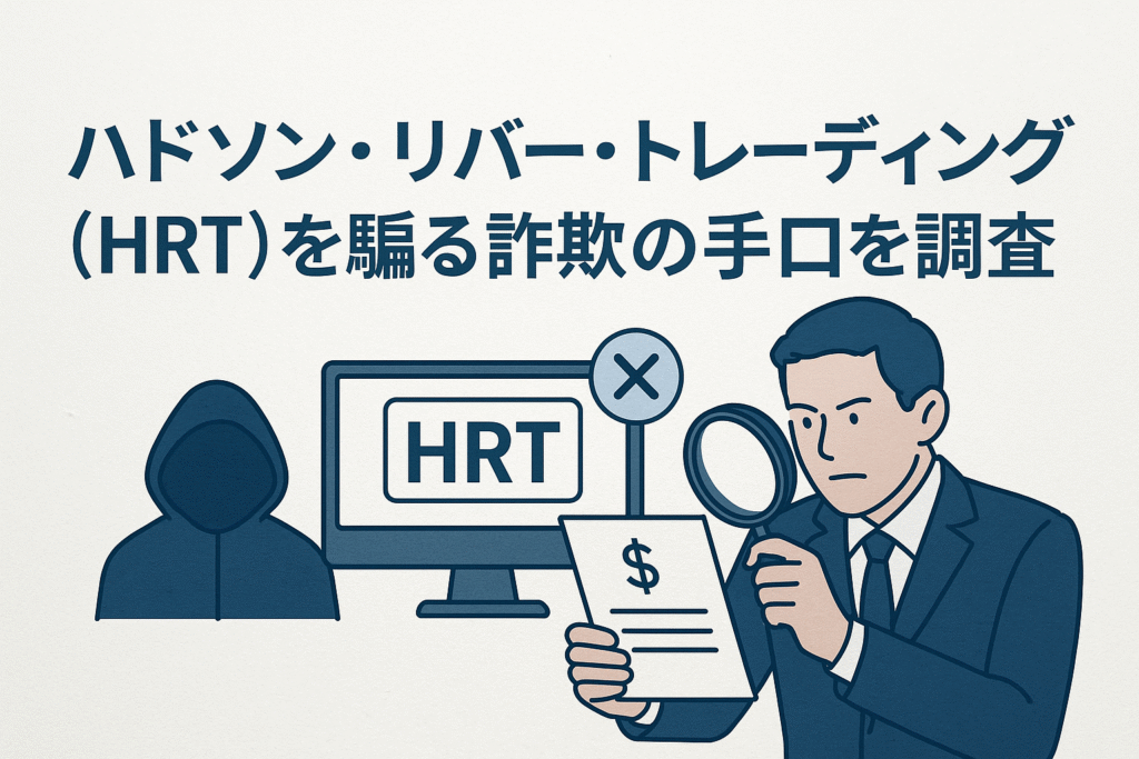 ハドソン・リバー・トレーディング（HRT）を騙る詐欺の手口を調査