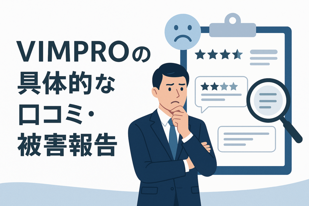 VIMPROの具体的な口コミ・被害報告