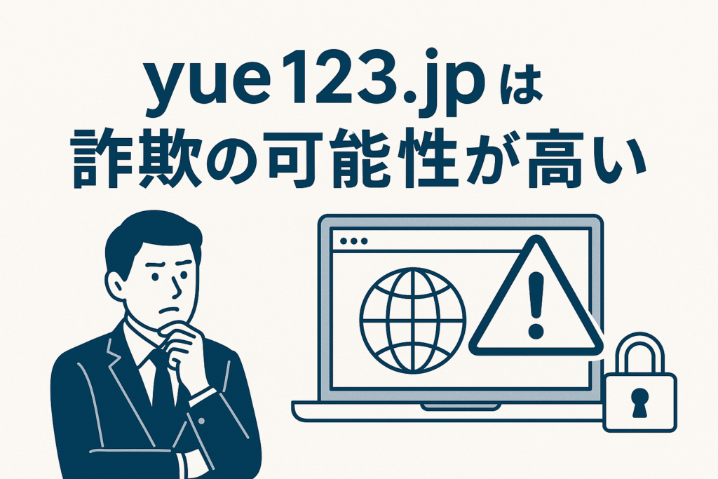 yue123.jpは詐欺の可能性が高い