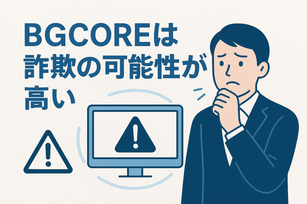 BGCOREは詐欺の可能性が高い