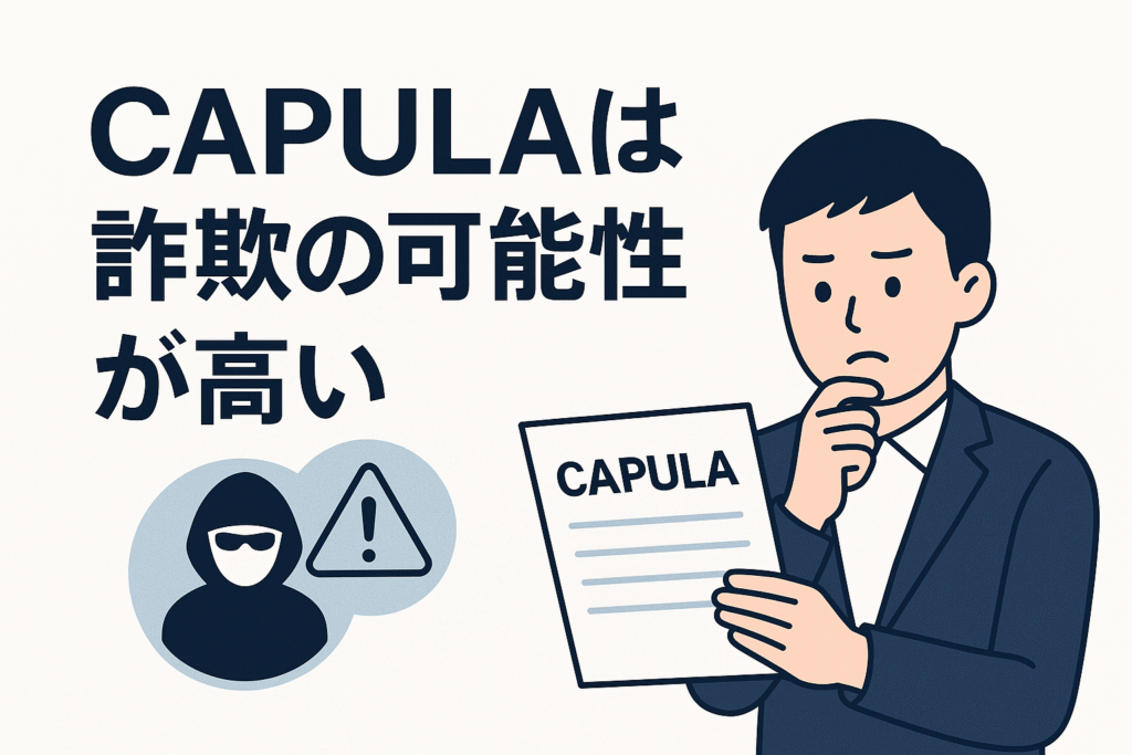 CAPULAは詐欺の可能性が高い