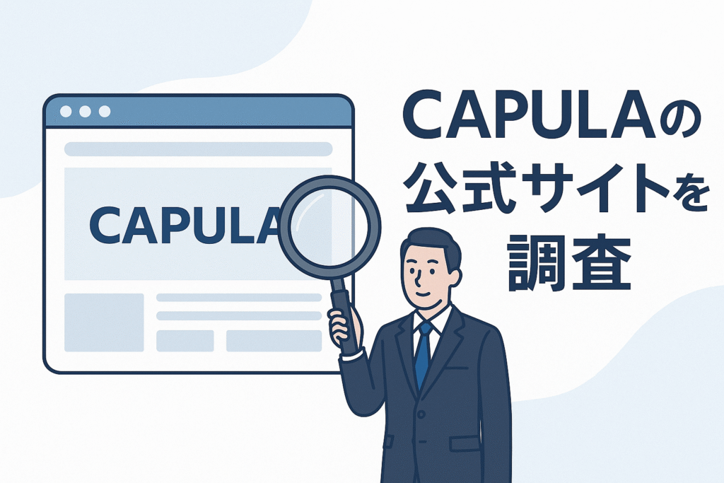 CAPULAの公式サイトを調査