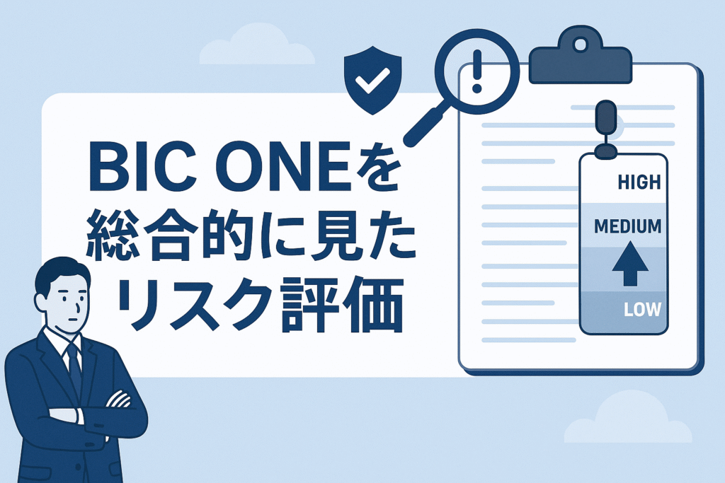 BIC ONEを総合的に見たリスク評価