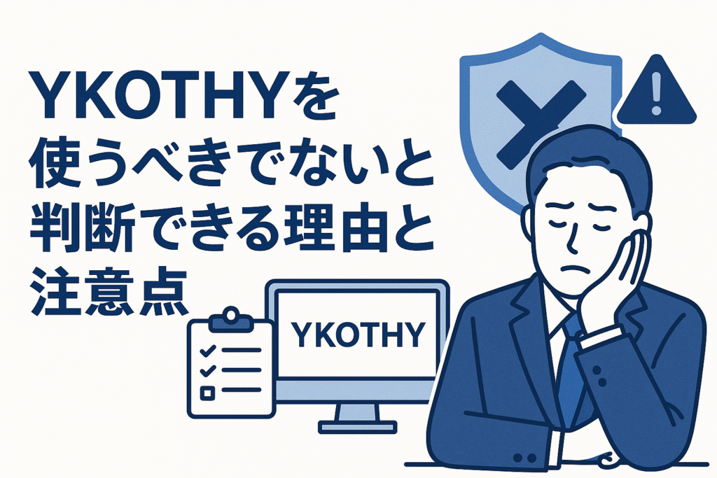YKOTHYを使うべきでないと判断できる理由と注意点
