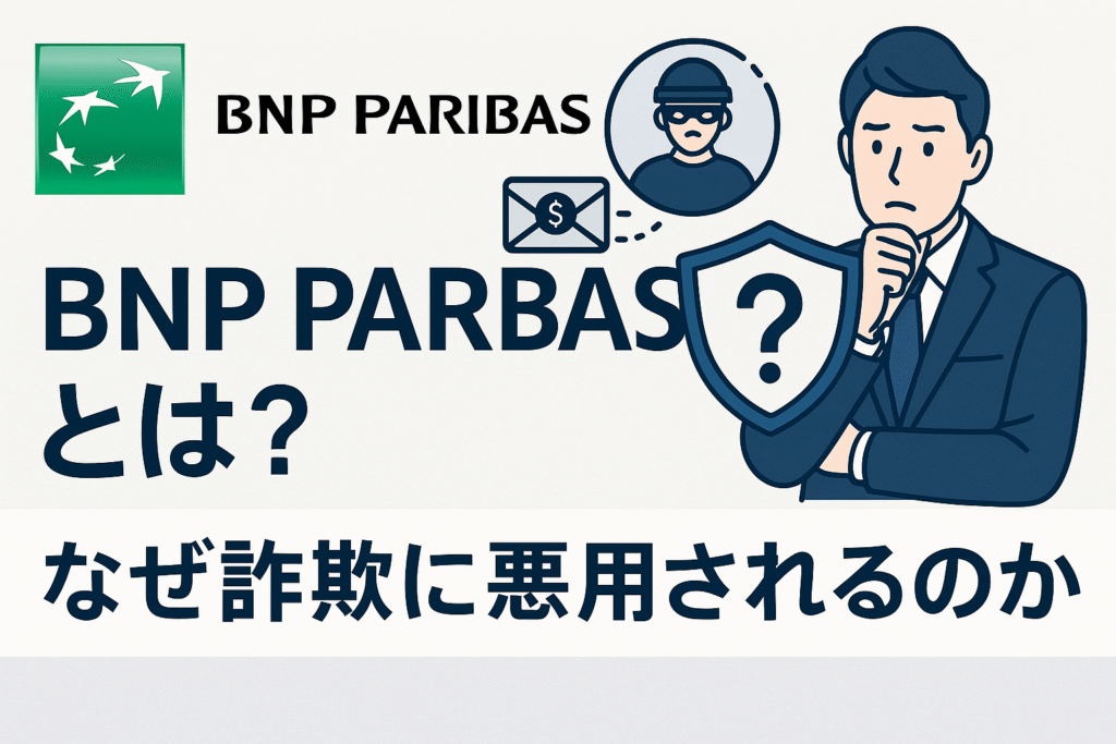 BNP PARIBASとは?なぜ詐欺に悪用されるのか