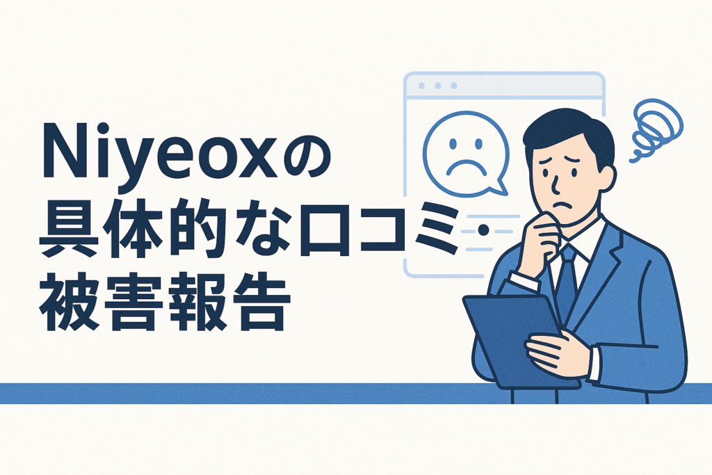 Niyeoxの具体的な口コミ・被害報告