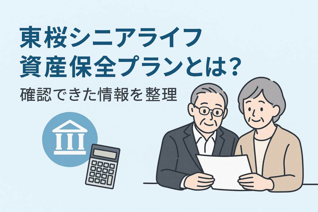 東桜シニアライフ資産保全プランとは？確認できた情報を整理