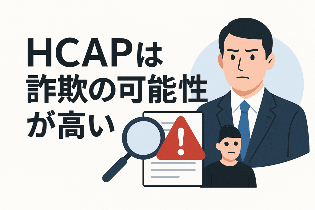 HCAPは詐欺の可能性が高い