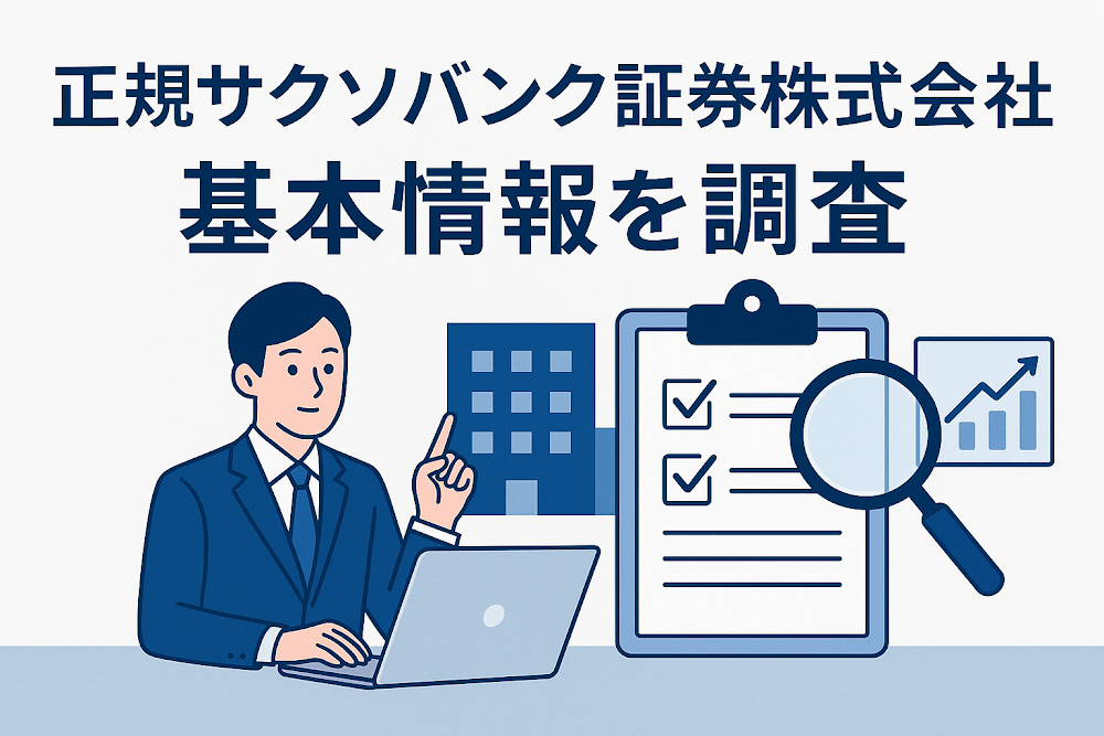 正規サクソバンク証券株式会社の基本情報を調査