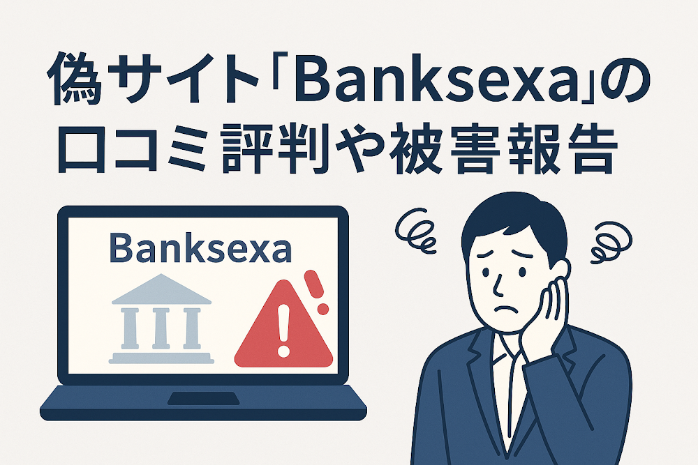 偽サイト「Banksexa」の口コミ評判や被害報告