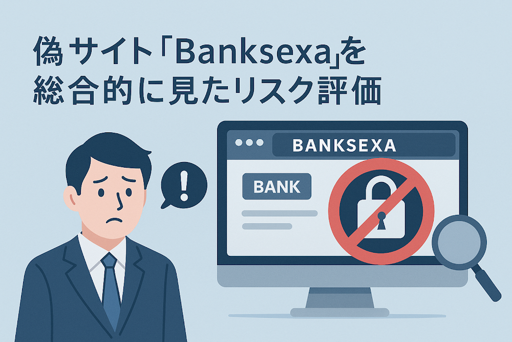 偽サイト「Banksexa」を総合的に見たリスク評価