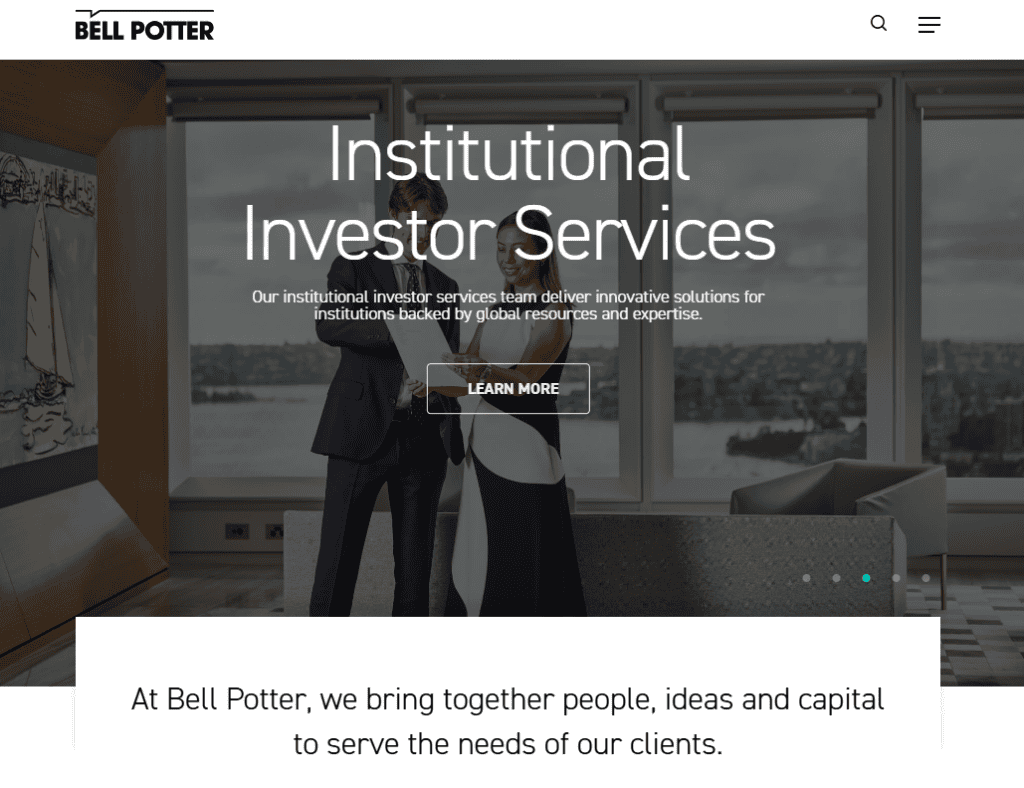Bell Potterのトップページ