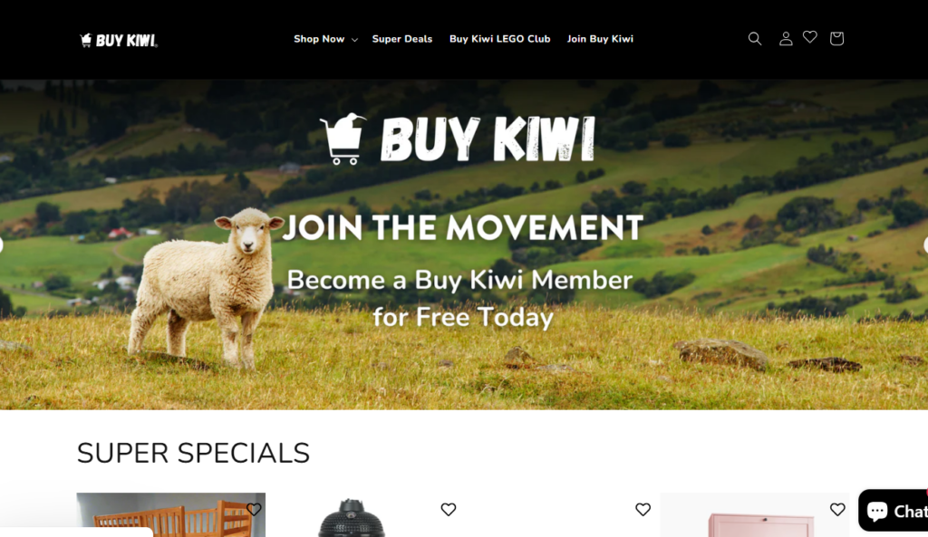 BUY KIWIのトップページ