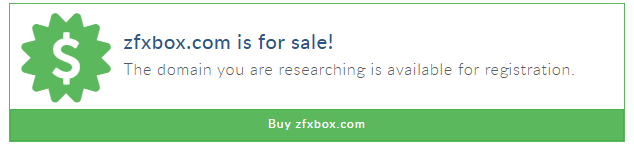 Zfxbox.comはすでに売却されている