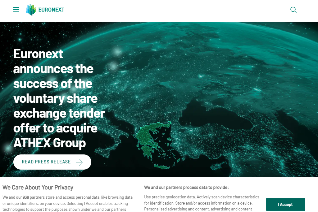 Euronext公式サイト