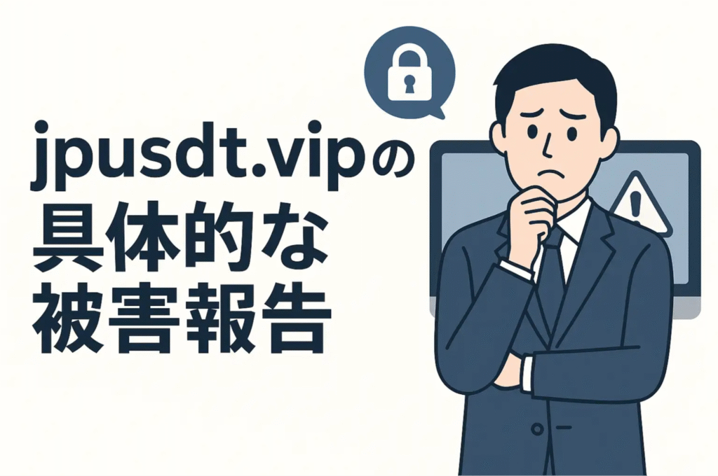 jpusdt.vipの具体的な被害報告