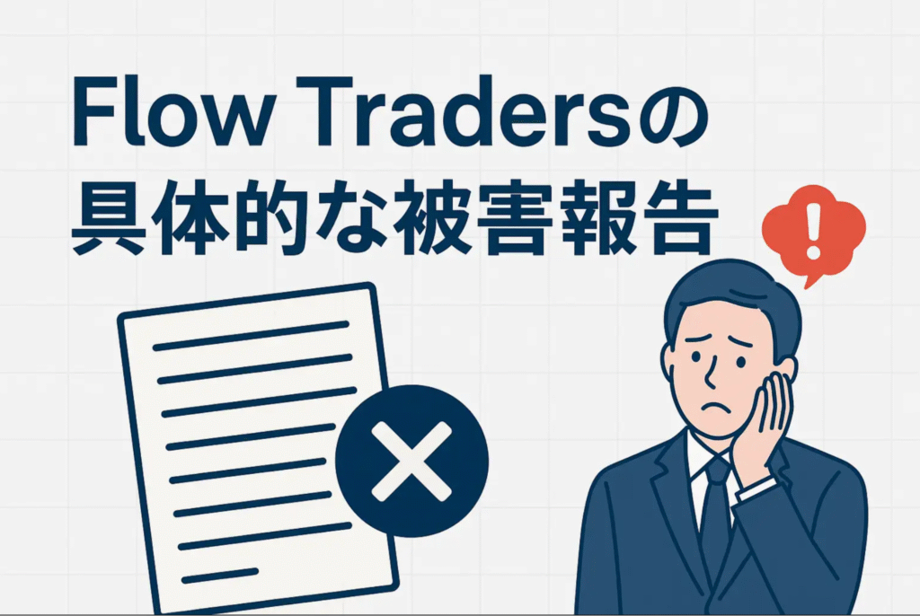 Flow Tradersの具体的な被害報告