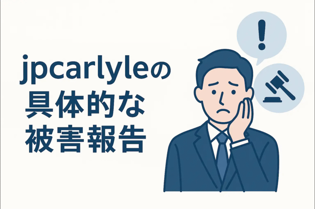 jpcarlyleの具体的な被害報告