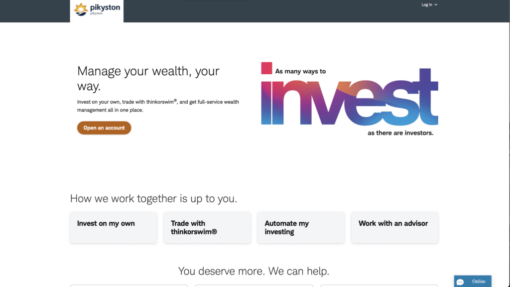 pikystonのサイトトップページ
