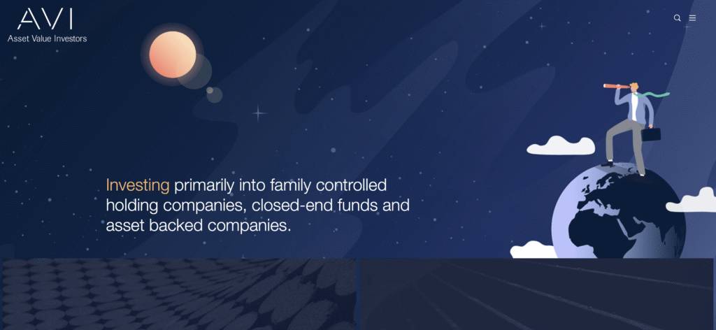 正規Asset Value Investorsのサイトトップページ