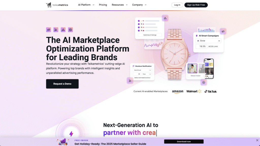 正規Teikametricsのトップページ