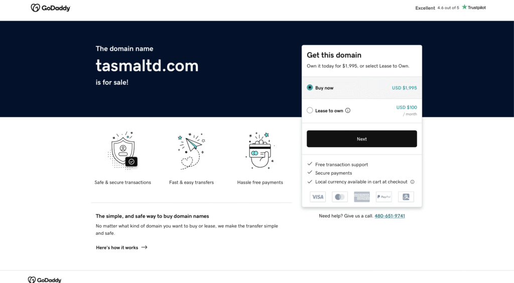 Tasman FXサイトトップページ