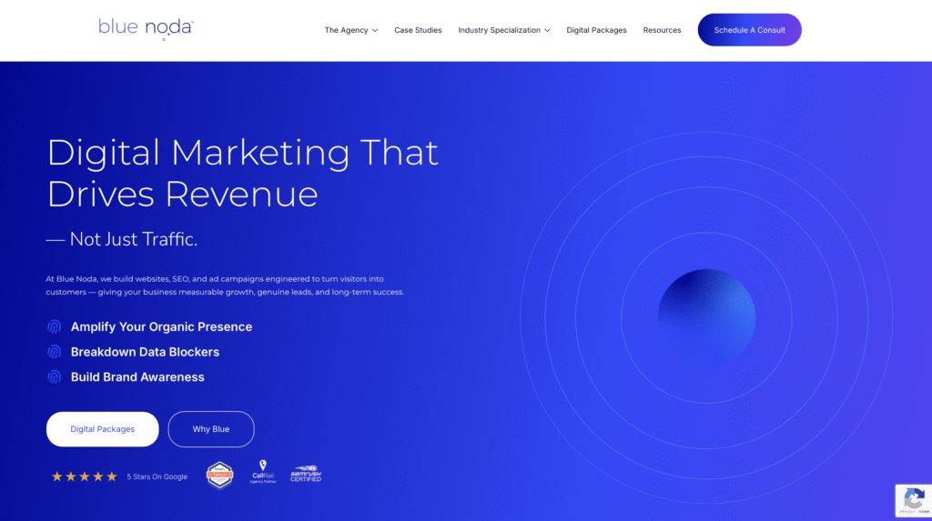 正規Blue Nodaサイトトップページ