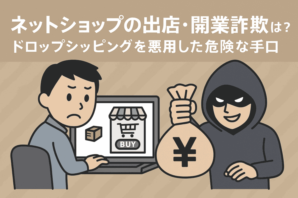 ネットショップの出店・開業詐欺とは？ドロップシッピングを悪用した危険な手口