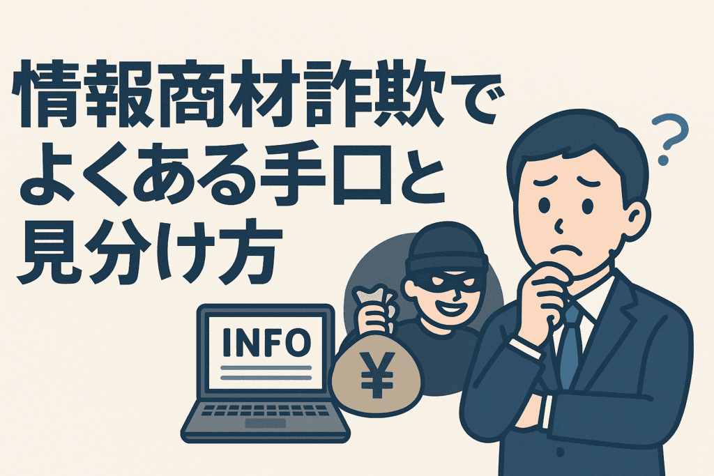 情報商材詐欺でよくある手口と見分け方