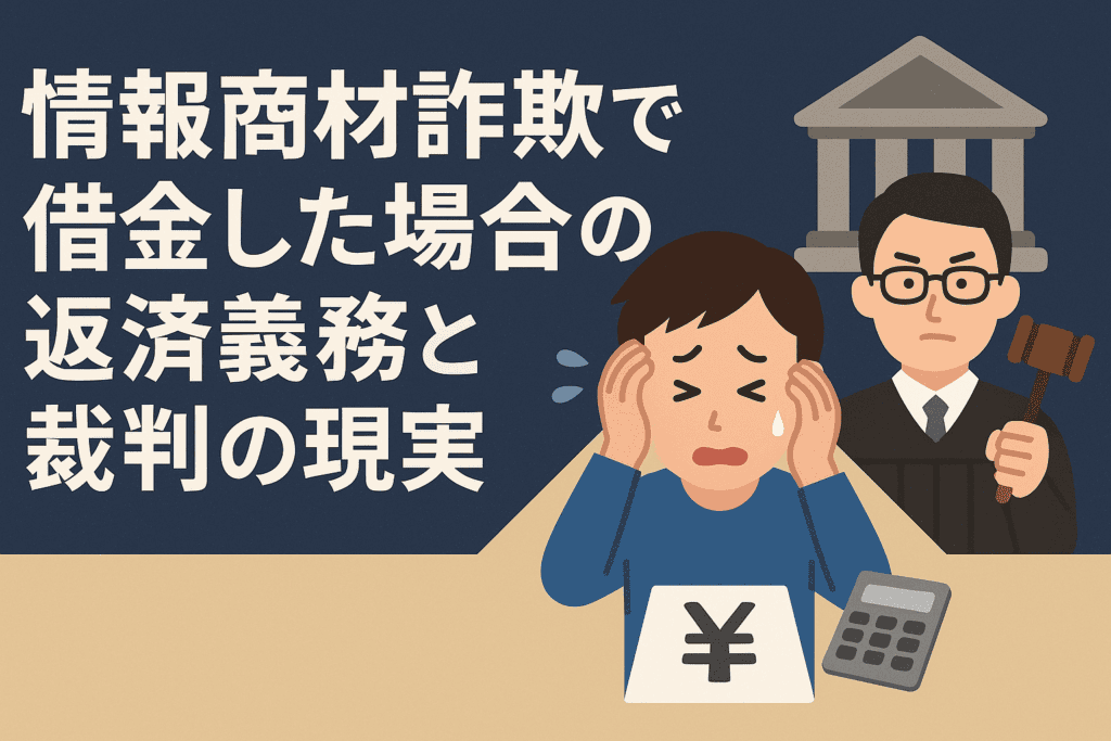 情報商材詐欺で借金した場合の返済義務と裁判の現実
