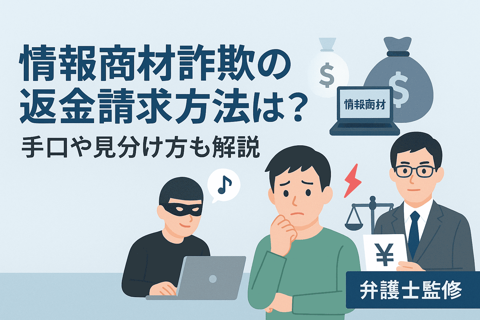 情報商材詐欺の返金請求方法とは？手口や見分け方も解説【弁護士監修】