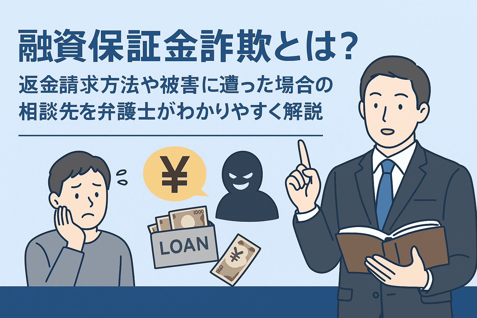 融資保証金詐欺とは？返金請求方法や被害に遭った場合の相談先を弁護士がわかりやすく解説