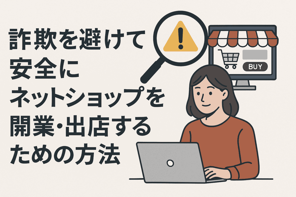 詐欺を避けて安全にネットショップを開業・出店するための方法
